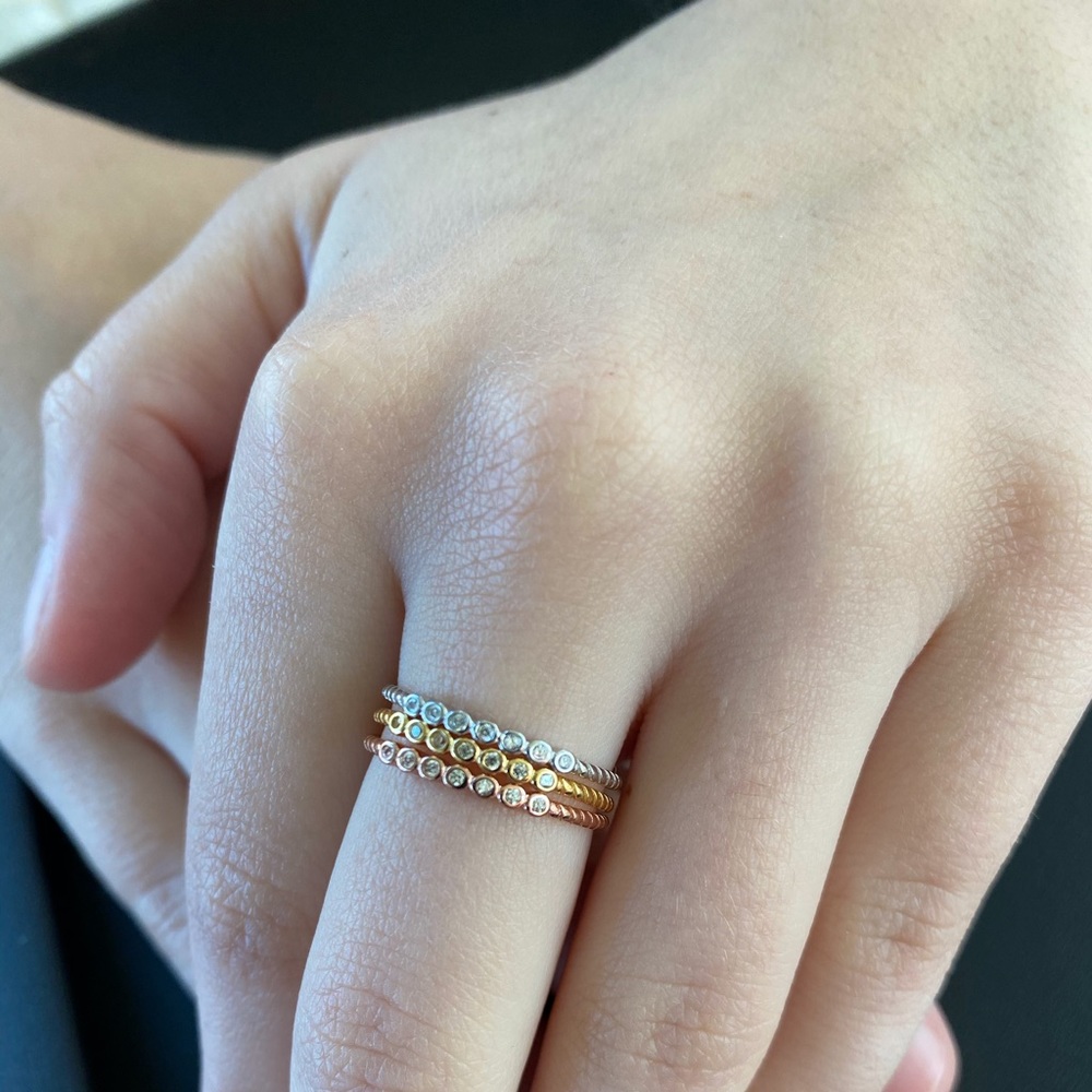 Sterling 3 Piece Ring Set - Picture 2 of 16